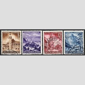 FRIM�RKER TYSK RIGE: 1941 | AFA 797-800 | 3+7 - 25+15 pf. i s�t - Stemplet