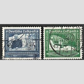 FRIM�RKER TYSK RIGE: 1938 | AFA 664,665 | 25+50 pf. - Stemplet