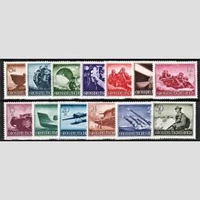 FRIM�RKER TYSK RIGE: 1944 | AFA 869-81 | 3+2 - 30+20 pf. i s�t - Ubrugt