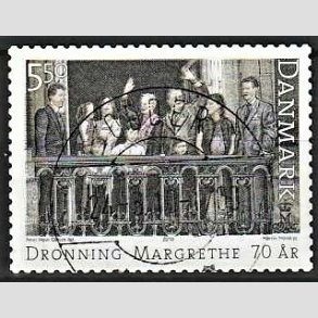 FRIMRKER DANMARK | 2010 - AFA 1613E - Dronning Margrethe 70 r. - 5,50 Kr. - Lux Stemplet Odder