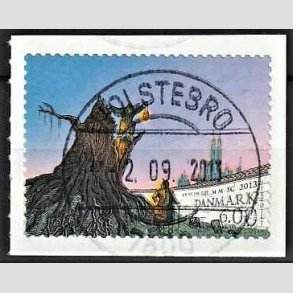 FRIM�RKER DANMARK | 2013 - AFA 1751 - H.C. Andersen - 6,00 Kr. flerfarvet - Pragt Stemplet Holstebro