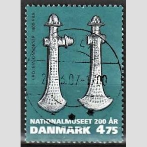 FRIM�RKER DANMARK | 2007 - AFA 1501 - Nationalmuseet 200 �r. - 4,75 Kr. flerfarvet - Pragt Stemplet