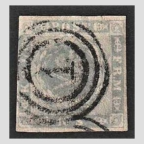 FRIMRKER DANMARK | 1854-57 - AFA 6 - 16 Skilling grviolet - Stemplet 