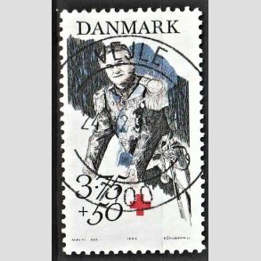 FRIMRKER DANMARK | 1994 - AFA 1069 - Prins Henrik 60 r. - 3,75 Kr. + 50 re flerfarvet - Pragt Stemplet Vejle
