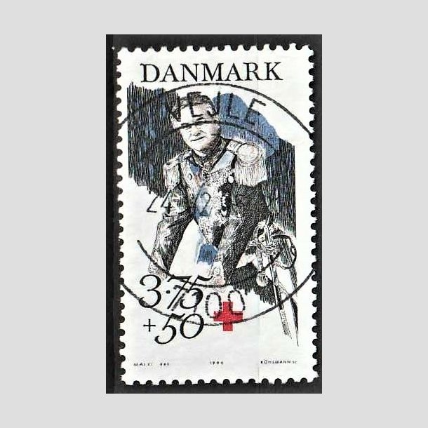 FRIMRKER DANMARK | 1994 - AFA 1069 - Prins Henrik 60 r. - 3,75 Kr. + 50 re flerfarvet - Pragt Stemplet Vejle