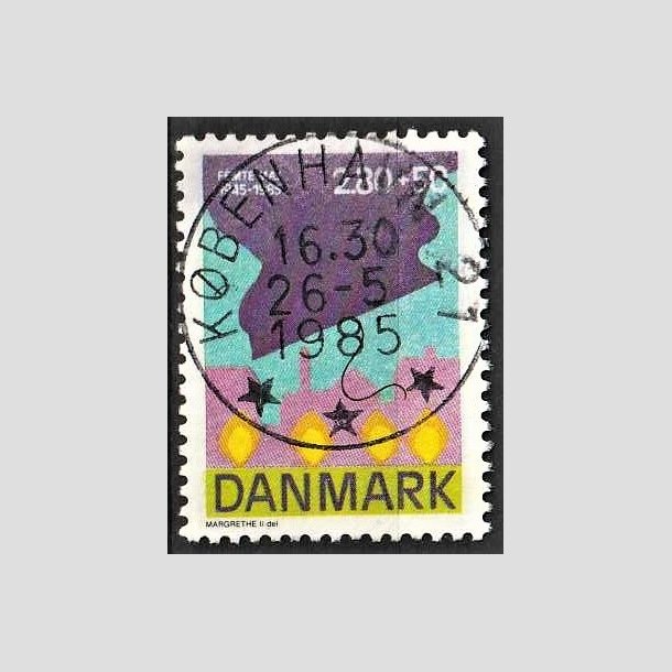 FRIMRKER DANMARK | 1985 - AFA 831 - 40-ret for befrielsen - 2,80 + 50 re Kr. flerfarvet - Lux Stemplet Kbenhavn 21