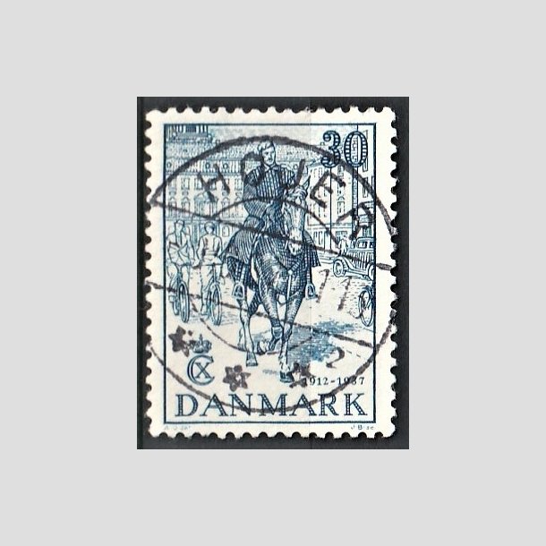 FRIMRKER DANMARK | 1937 - AFA 242 - Chr. X 25 re jubilum 30 re bl - Lux Stemplet Hjer