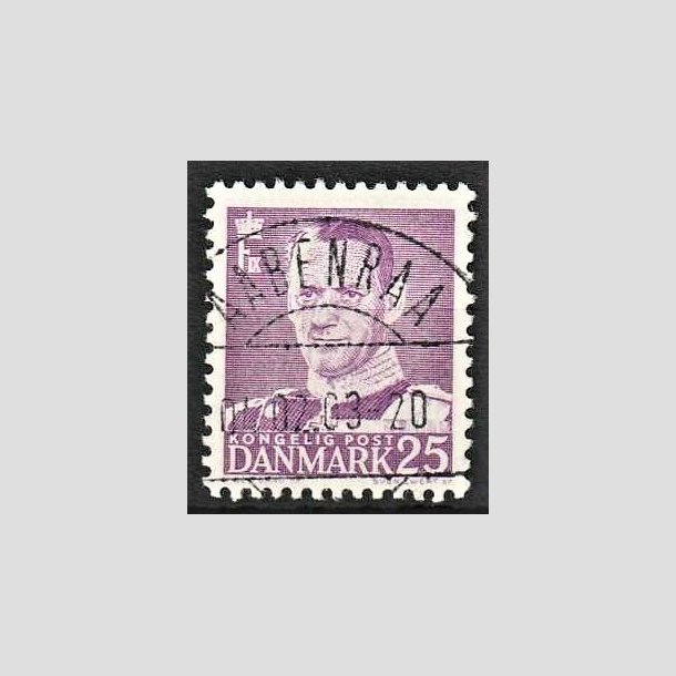 FRIMRKER DANMARK | 1955 - AFA 360 - Fr. IX 25 re violet - Lux Stemplet Aabenraa