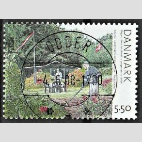 FRIM�RKER DANMARK | 2008 - AFA 1548 - Kolonihaver - 5,50 Kr. flerfarvet - Pragt Stemplet (Uds�gt kvalitet)