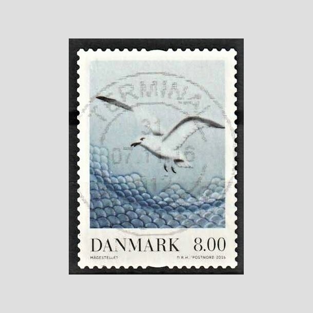 FRIMRKER DANMARK | 2016 - AFA 1870 - Dansk porceln - 8,00 Kr. Mgestellet - Pragt Stemplet 