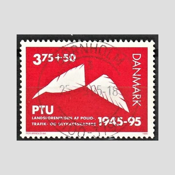 FRIMRKER DANMARK | 1995 - AFA 1096 - PTU - 3,75 Kr. + 50 re rd - Pragt Stemplet Bornholm