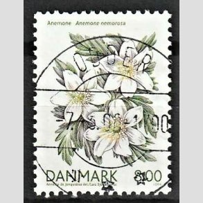 FRIM�RKER DANMARK | 2006 - AFA 1458 - For�rsblomster - 8,00 Kr. Anemone - Pragt Stemplet Odder