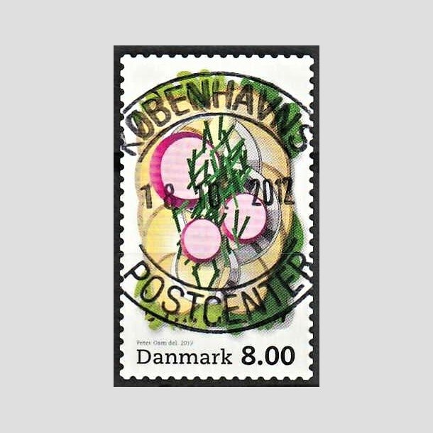 FRIMRKER DANMARK | 2012 - AFA 1703 - Smrrebrd - 8,00 Kr. flerfarvet - Pragt Stemplet Kbenhavn