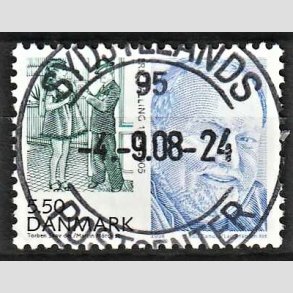 FRIM�RKER DANMARK | 2008 - AFA 1551 - Store danskere 2. - 5,50 Kr. Erik Balling - Pragt Stemplet