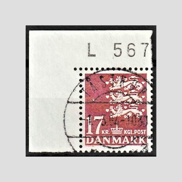 FRIMRKER DANMARK | 1984 - AFA 795 - Rigsvben 17 Kr. matrd - Pragt Stemplet Tstrup