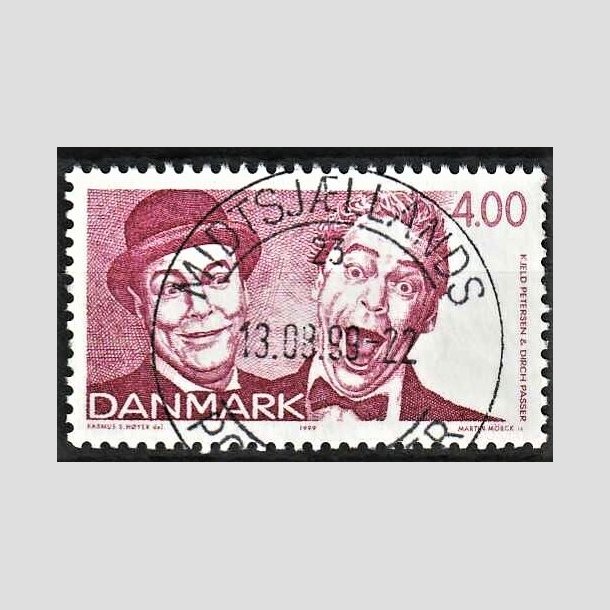 FRIMRKER DANMARK | 1999 - AFA 1212 - Dansk revy - 4,00 Kr. rd - Pragt Stemplet