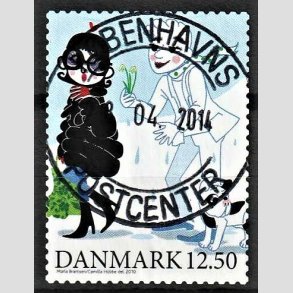 FRIMRKER DANMARK | 2010 - AFA 1639E - Vintereventyr - 12,50 Kr. flerfarvet - Pragt Stemplet