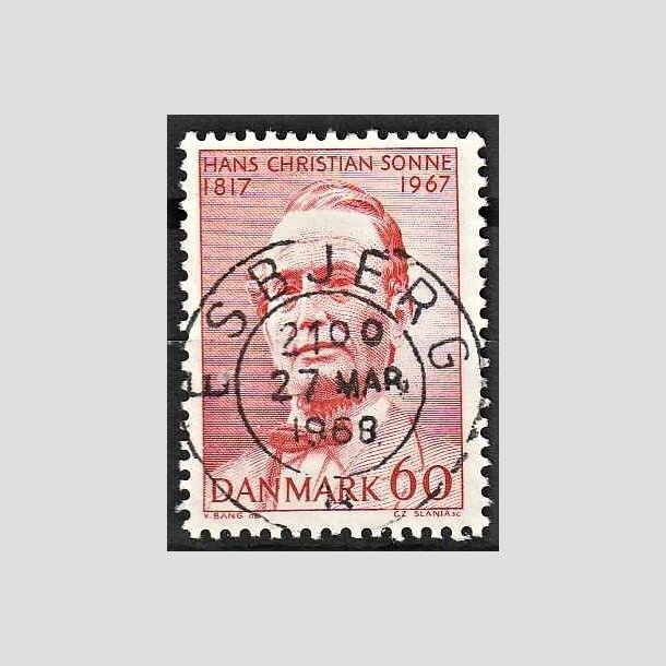 FRIMRKER DANMARK | 1967 - AFA 466 - Chr. Sonne - 60 re rd - Pragt Stemplet Esbjerg