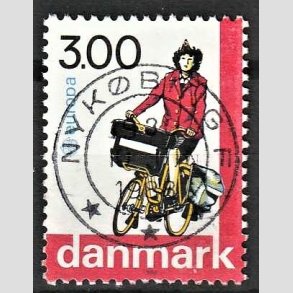 FRIM�RKER DANMARK | 1988 - AFA 911 - Europam�rker - 3,00 Kr. flerfarvet - Pragt Stemplet Nyk�bing F