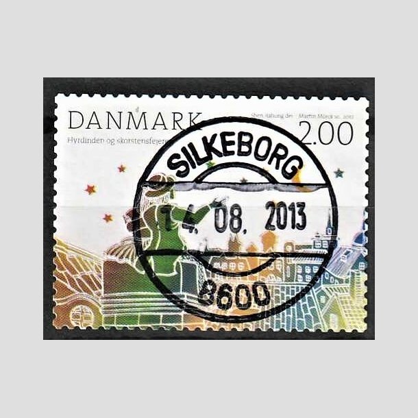 FRIMRKER DANMARK | 2012 - AFA 1710 - H.C. Andersens eventyr - 2,00 Kr. flerfarvet - Pragt Stemplet Silkeborg