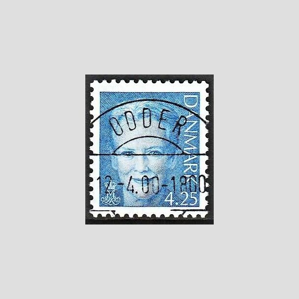 FRIMRKER DANMARK | 2000 - AFA 1243 - Dronning Margrethe - 4,25 Kr. bl - Lux Stemplet Odder