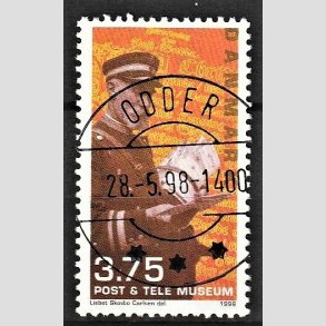 FRIM�RKER DANMARK | 1998 - AFA 1176 - Post & Tele Museet - 3,75 Kr. postbud - Pragt Stemplet (Uds�gt kvalitet)