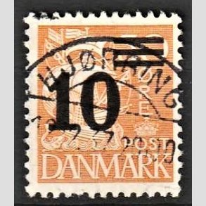 FRIMRKER DANMARK | 1934 - AFA 222 - 10/30 re orangegul provisorier - Lux Stemplet Hjrring
