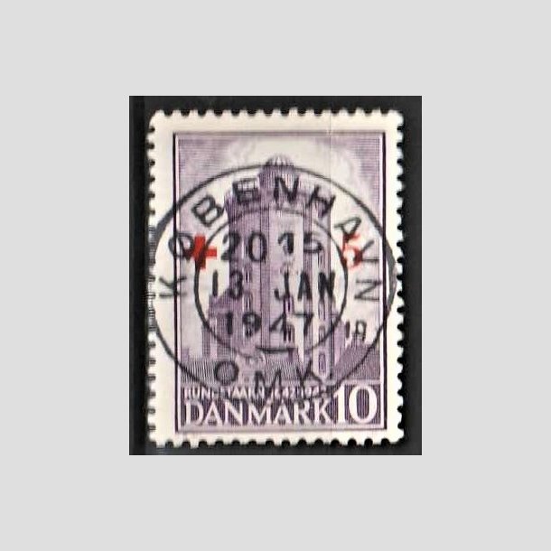 FRIMRKER DANMARK | 1944 - AFA 283 - Rde Kors provisorium - + 5/ 10 re violet - Pragt Stemplet