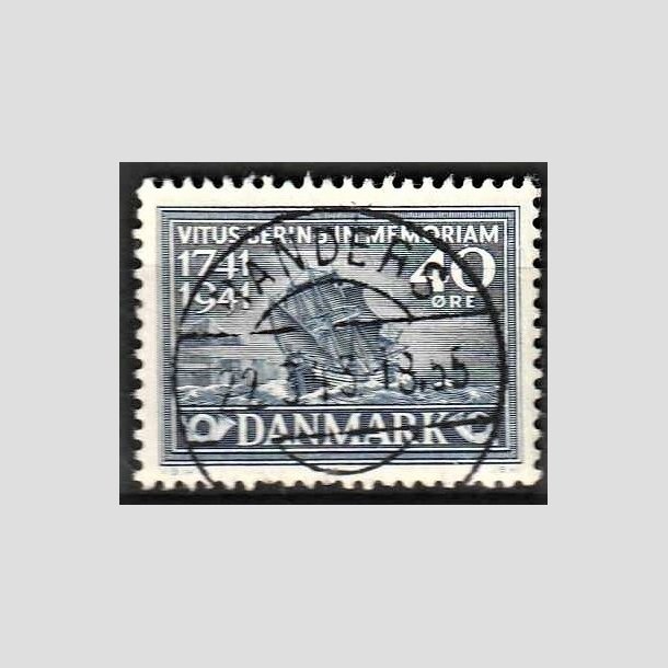 FRIMRKER DANMARK | 1941 - AFA 272 - Vitus Bering 40 re bl - Lux Stemplet Randers