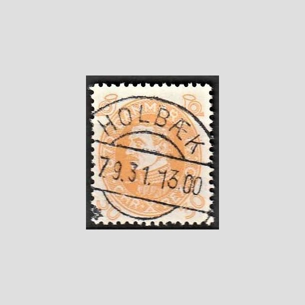 FRIMRKER DANMARK | 1930 - AFA 193 - Chr. X 60 r 30 re gul - Lux Stemplet Holbk