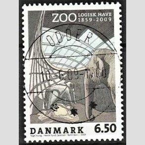 FRIM�RKER DANMARK | 2009 - AFA 1579 - Zoologisk Have - 6,50 Kr. flerfarvet - Lux Stemplet (Uds�gt kvalitet)