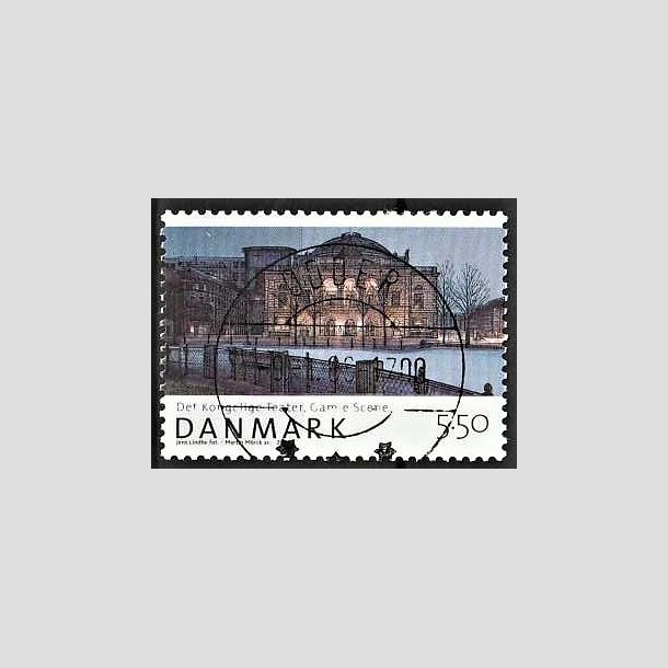 FRIMRKER DANMARK | 2008 - AFA 1526 - Den danske nationalscene - 5,50 Kr. gamle scene - Pragt Stemplet (Udsgt kvalitet)