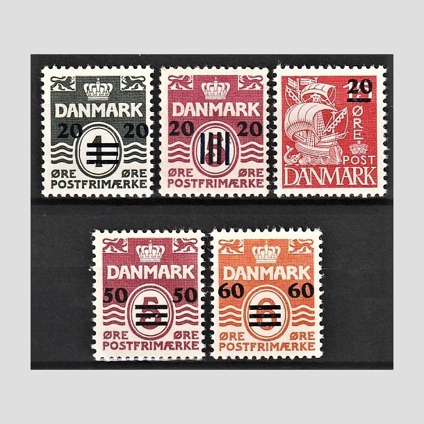 FRIMRKER FRERNE | 1940-41 - AFA 2A-6A - Frprovisorier i komplet st - Postfrisk