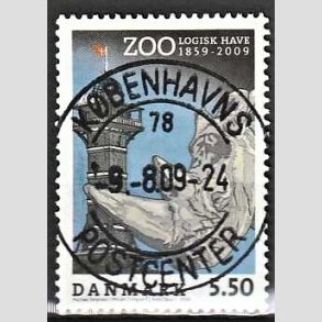 FRIM�RKER DANMARK | 2009 - AFA 1578 - Zoologisk Have - 5,50 Kr. flerfarvet - Lux Stemplet