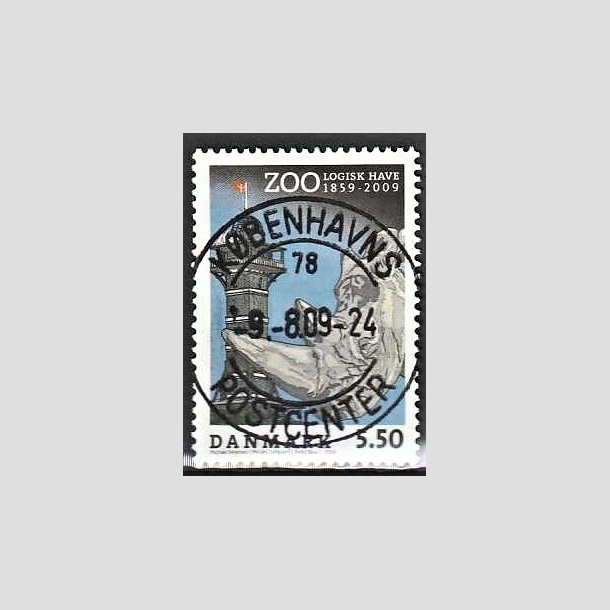 FRIMRKER DANMARK | 2009 - AFA 1578 - Zoologisk Have - 5,50 Kr. flerfarvet - Lux Stemplet