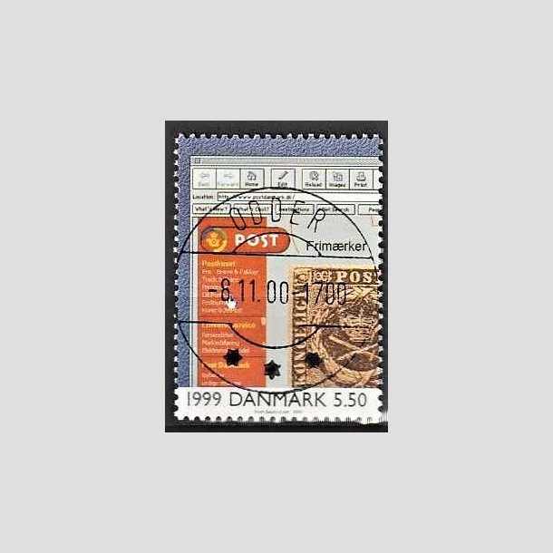 FRIMRKER DANMARK | 2000 - AFA 1269 - 1900-tallet. Serie 4. - 5,50 Kr. Kommunikation 1999. - Lux Stemplet (Udsgt kvalitet)