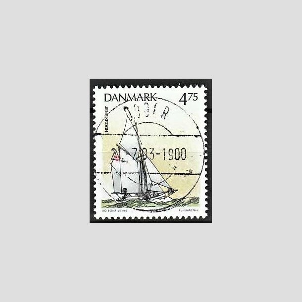 FRIMRKER DANMARK | 1993 - AFA 1046 - Sejlskibe - 4,75 Kr. flerfarvet - Pragt Stemplet Odder