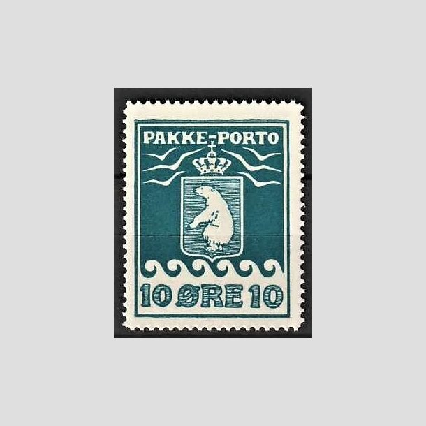 FRIMRKER GRNLAND | 1915 - AFA 7 - PAKKEPORTO - 10 re bl - Postfrisk