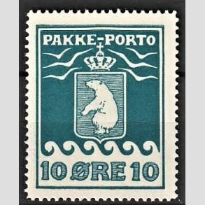 FRIM�RKER GR�NLAND | 1915 - AFA 7 - PAKKEPORTO - 10 �re bl� - Postfrisk