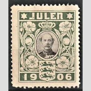 JULEM�RKER DANMARK | 1906 - Kong Christian IX - Ubrugt