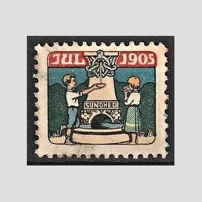 JULEMRKER DANMARK | 1905 - Brn ved kilde - Ubrugt