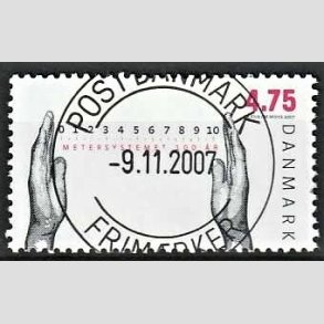 FRIM�RKER DANMARK | 2007 - AFA 1517 - Metersystemet - 4,75 Kr. flerfarvet - Lux Stemplet 