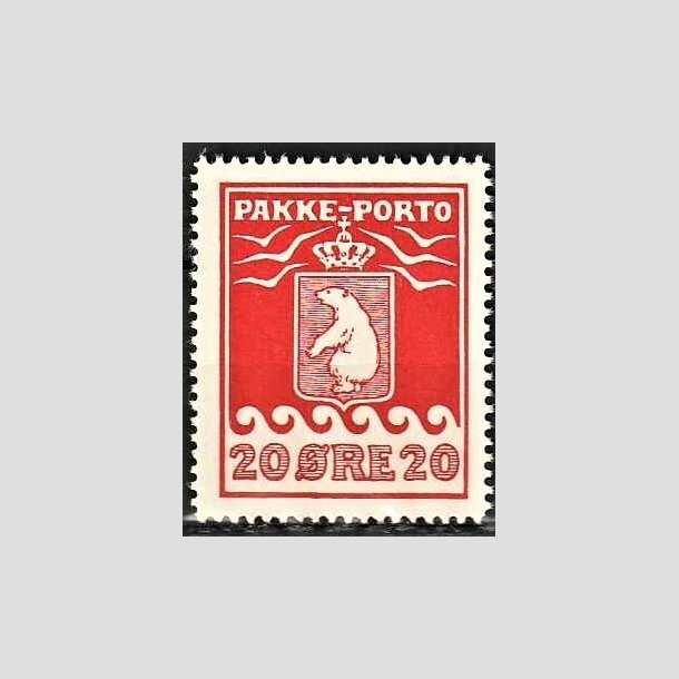 FRIMRKER GRNLAND | 1937 - AFA 16 - PAKKE-PORTO - 20 re rd - Postfrisk