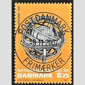 FRIM�RKER DANMARK | 2007 - AFA 1503 - Nationalmuseet 200 �r - 8,25 Kr. flerfarvet - Pragt Stemplet