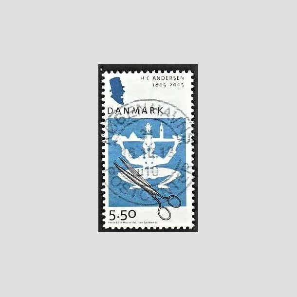 FRIMRKER DANMARK | 2005 - AFA 1423 - H.C. Andersen - 5,50 Kr. Saks og klip - Pragt Stemplet