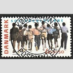 FRIMRKER DANMARK | 2005 - AFA 1416 - SOS-Brnebyerne - 4,50 + 0,50 Kr. flerfarvet - Pragt Stemplet