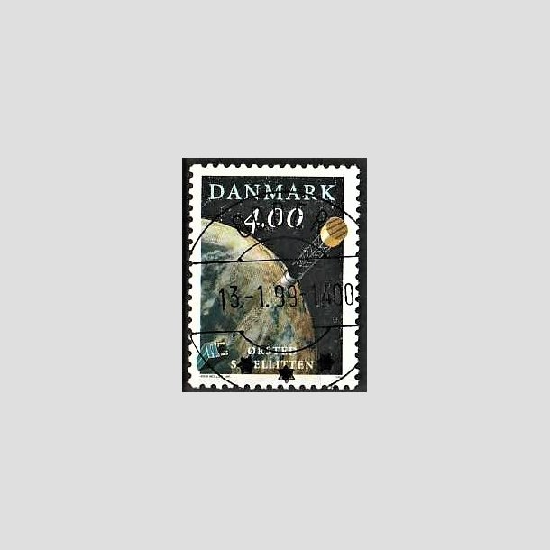 FRIMRKER DANMARK | 1999 - AFA 1200 - rsted satelitten - 4,00 Kr. flerfarvet - Pragt Stemplet Odder