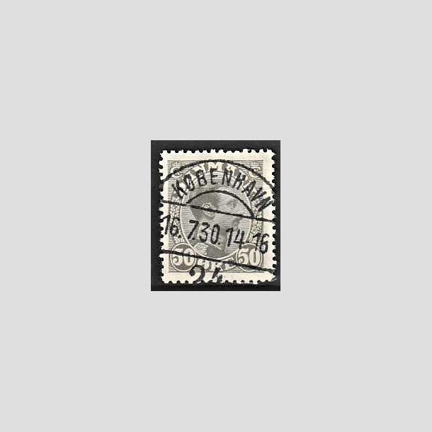 FRIMRKER DANMARK | 1921-22 - AFA 129a - Chr. X 50 re gr - Lux Stemplet Kbenhavn