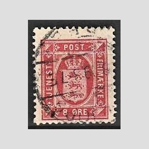 FRIMRKER DANMARK | 1896-1912 - AFA 6B - 8 re rosa - Stemplet