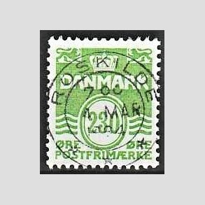 FRIM�RKER DANMARK | 1984 - AFA 789 - B�lgelinie - 230 �re lysgr�n - Pragt Stemplet Roskilde